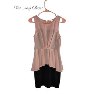 Agaci pink and black dress